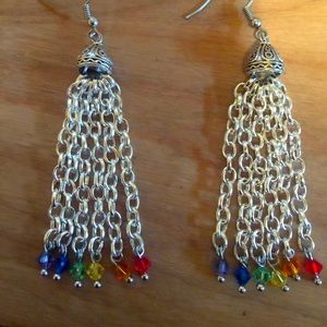 Pierced dangle earrings